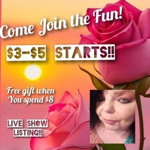 Like THIS LISTING to be notified when I go live!!!